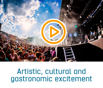 artistic, cultural and gastronomic excitement