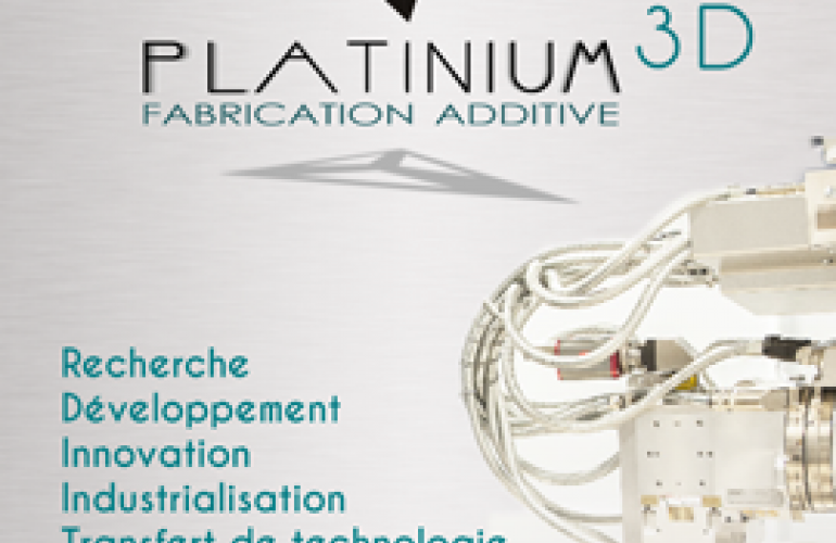 Platinium 3D : plateforme régionale pour l’industrialisation des procédés de fabrication additive dédiée principalement à l’obtention de pièces métalliques